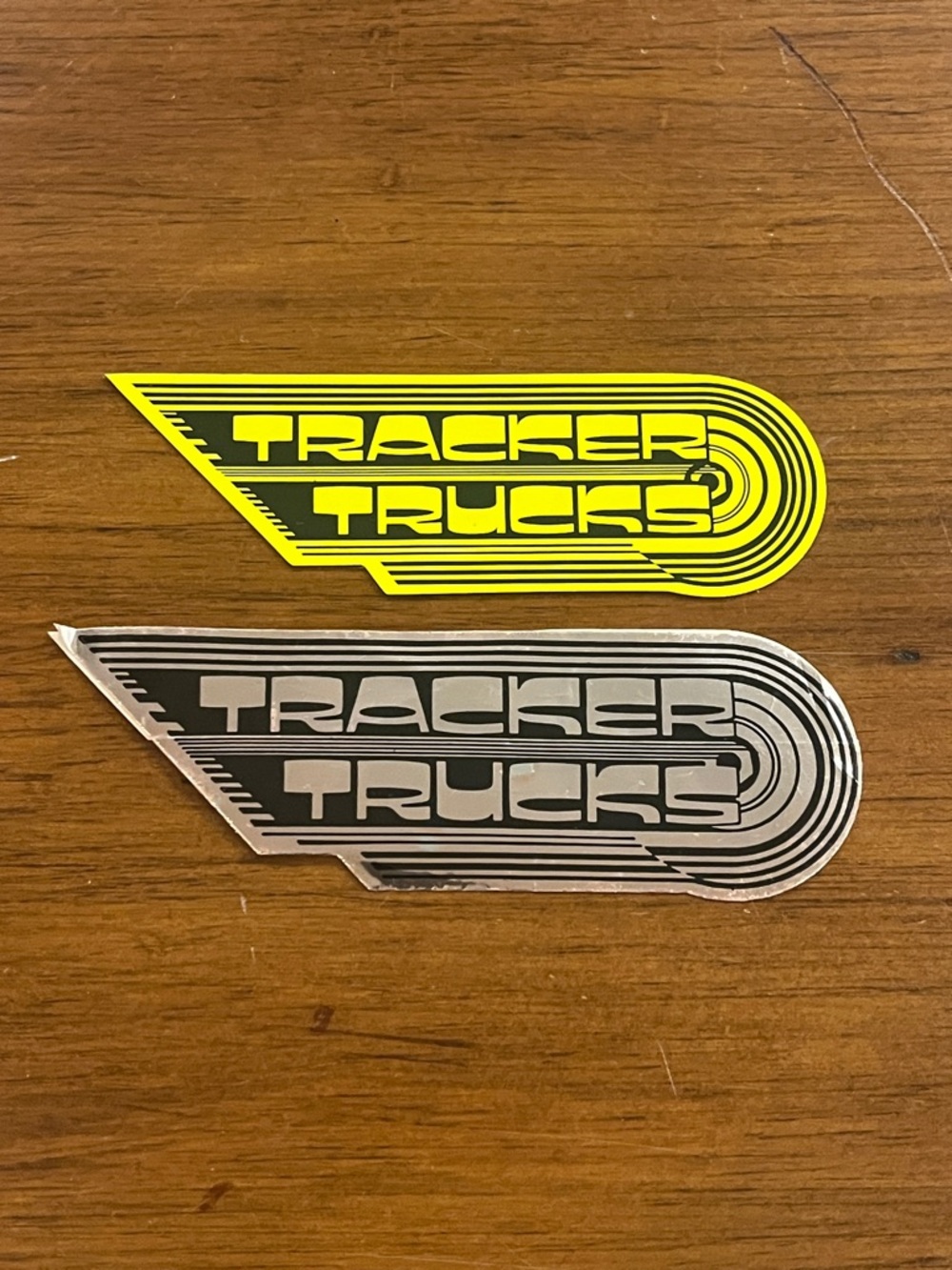 Tracker Trucks Skateboard Sticker x 2 Vintage